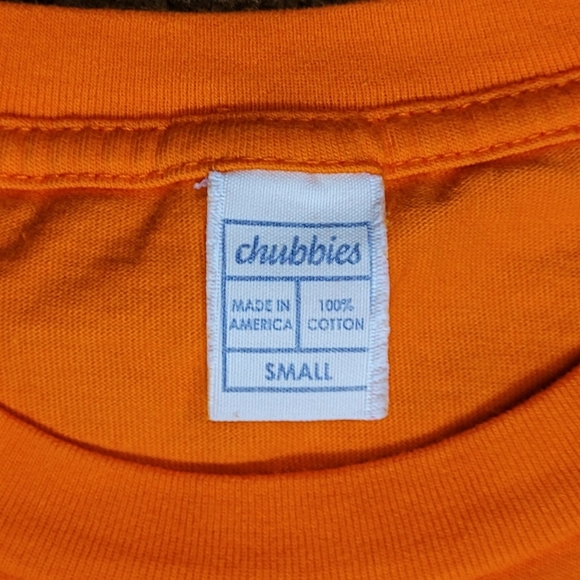 New Old Stock Chubbies Clemson University Tigers Pocket Tee Shirt Size Small - Picture 3 of 3